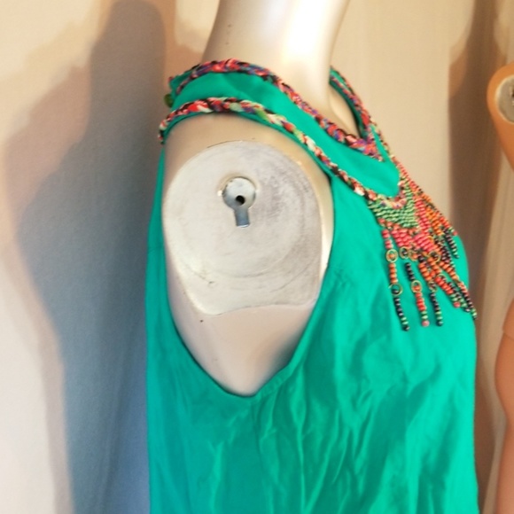 ⚘3/$50⚘NWT SMITTEN TRIBAL BEADED TANK - Picture 3 of 7